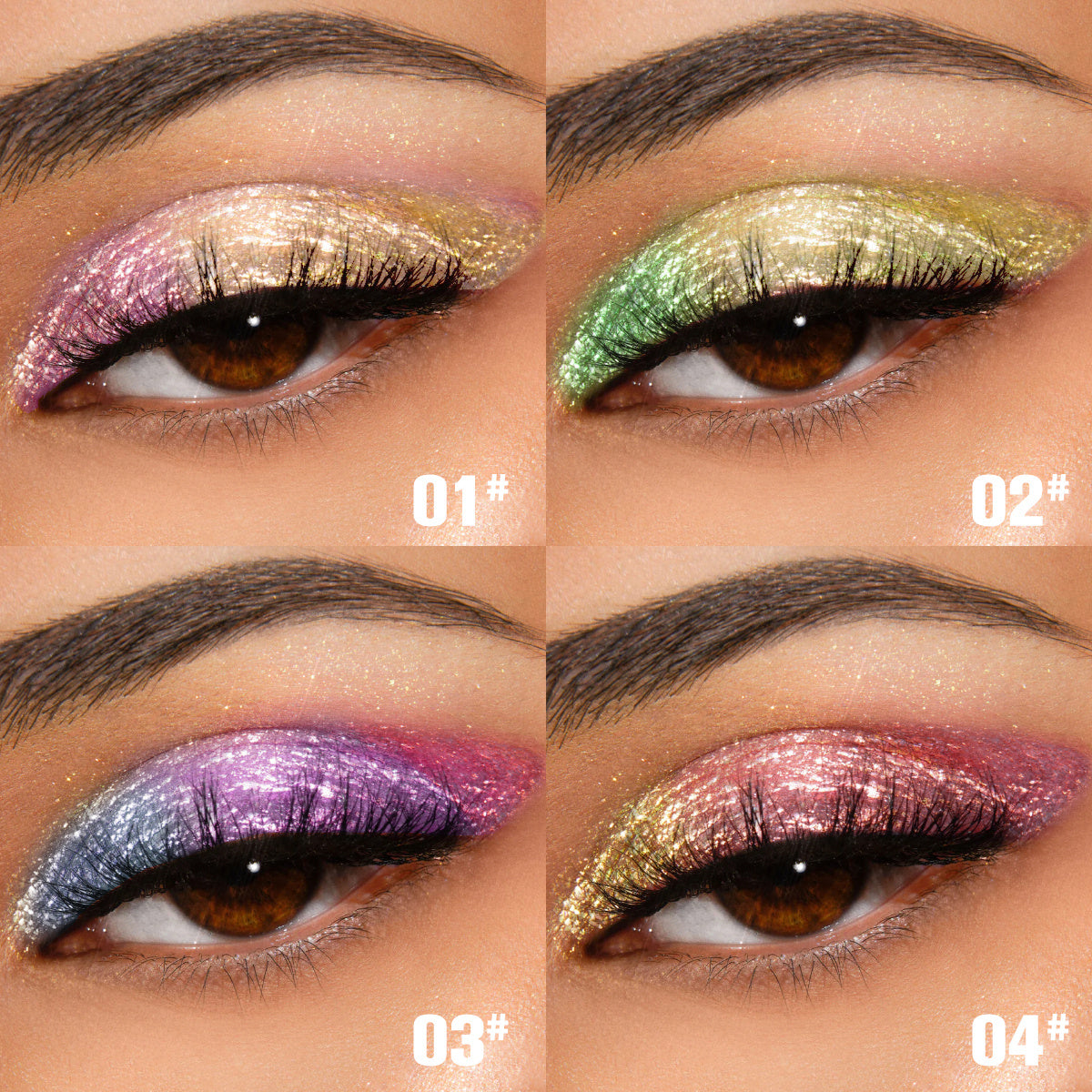 PHOFAY Chameleon Multichrome Eyeshadow Bundle – 8 Colors Set