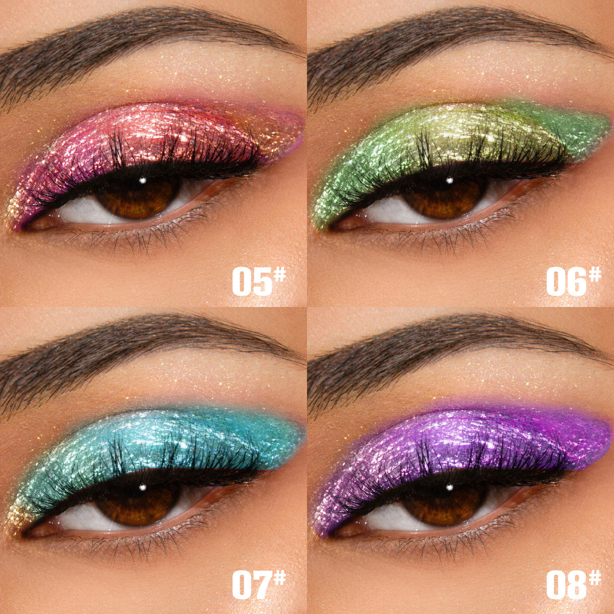 PHOFAY Chameleon Multichrome Eyeshadow Bundle – 8 Colors Set