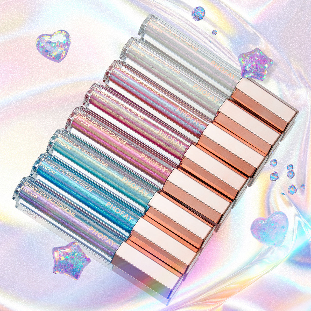 PHOFAY Chameleon Multichrome Eyeshadow Bundle – 8 Colors Set