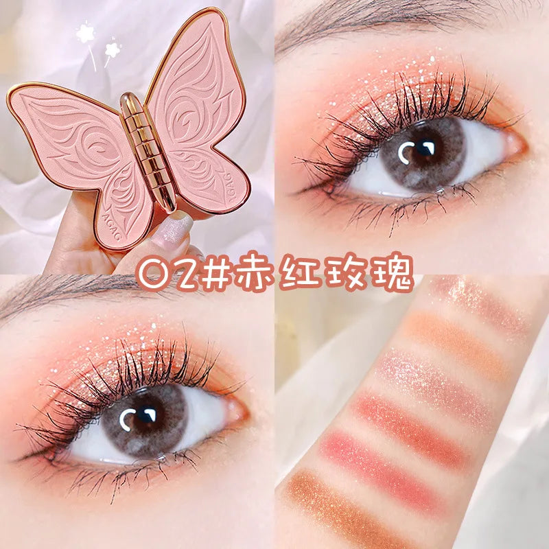 6-Color Butterfly Eyeshadow Palette
