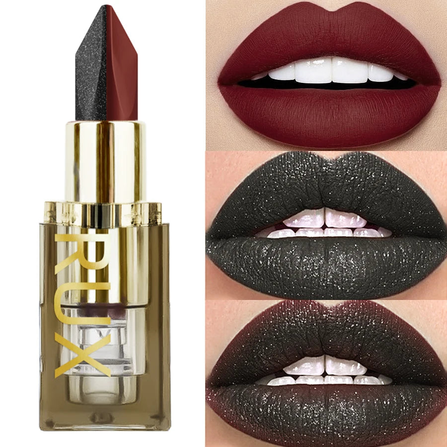 Glitter Waterproof Two-Tone Lipstick