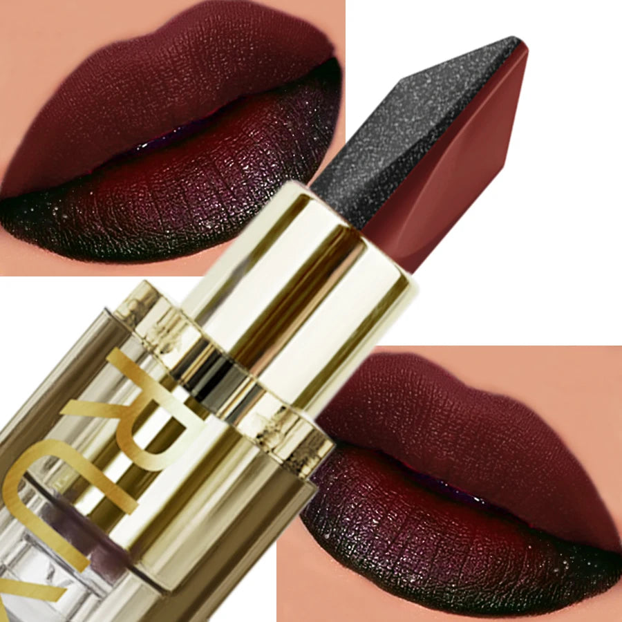 Glitter Waterproof Two-Tone Lipstick
