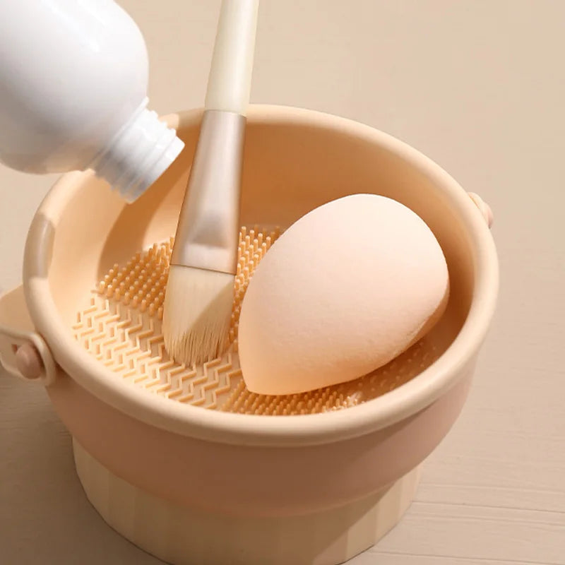 Multifunctional Silicone Makeup Brush Cleaner & Drying Holder
