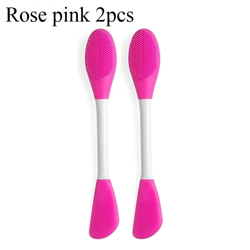 4/2pcs Silicone Facial Brush & Mask Applicator Set