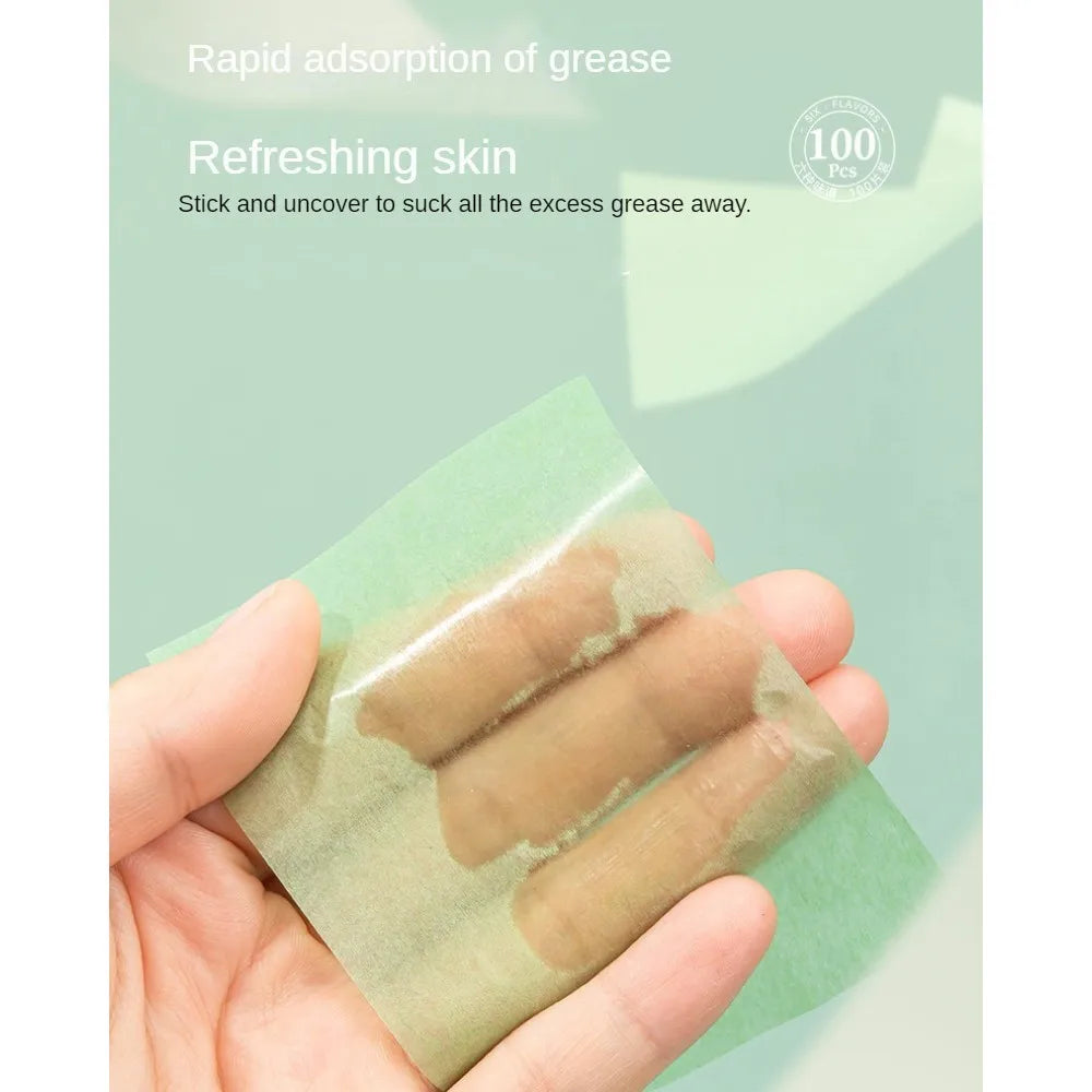 100 Pieces Fragrance Facial Oil-absorbing Paper