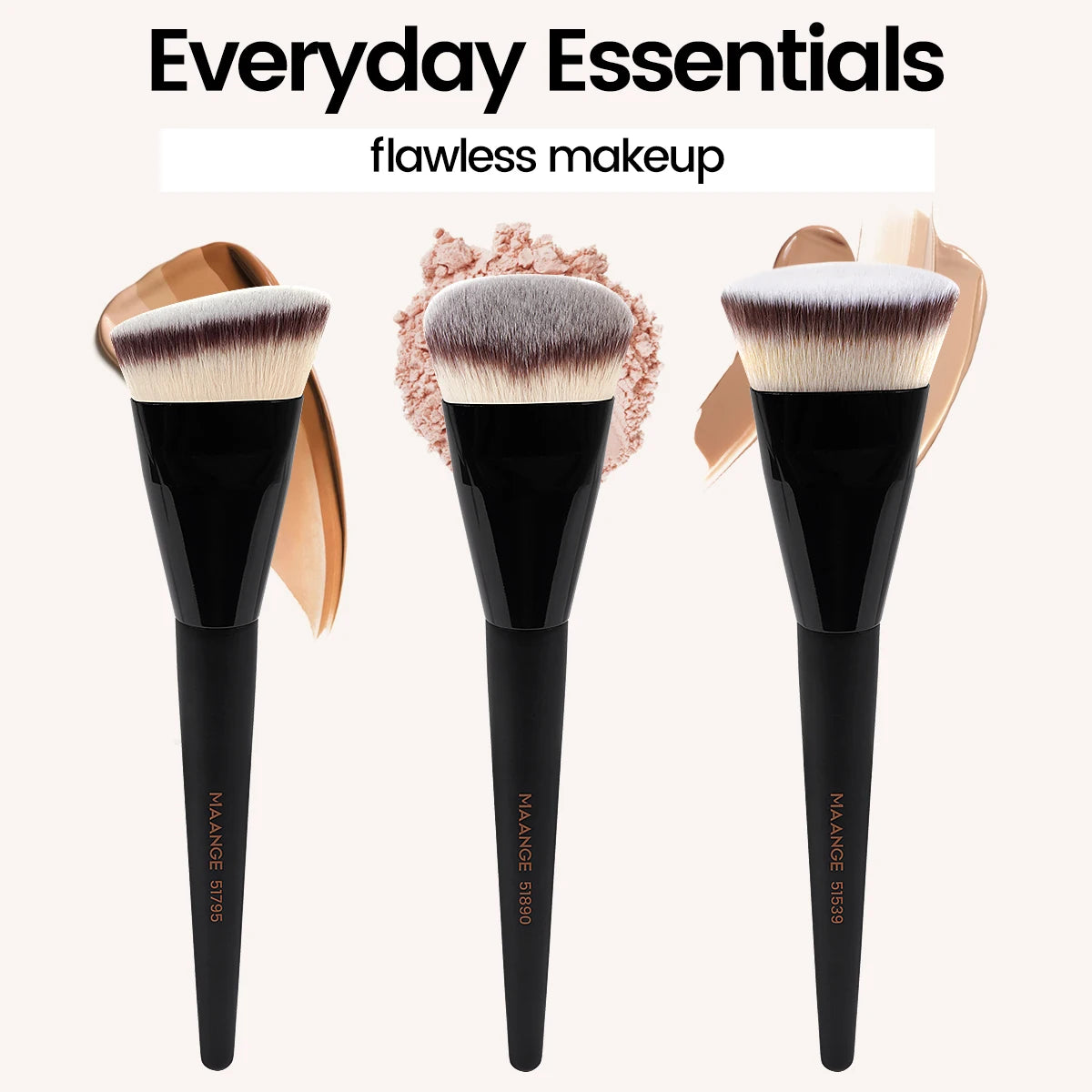 MAANGE 3pcs Professional Makeup Brush Set