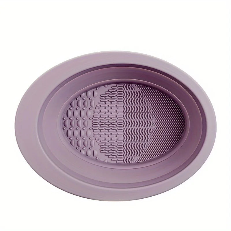 Silicone Folding Makeup Brush Scrub Bowl