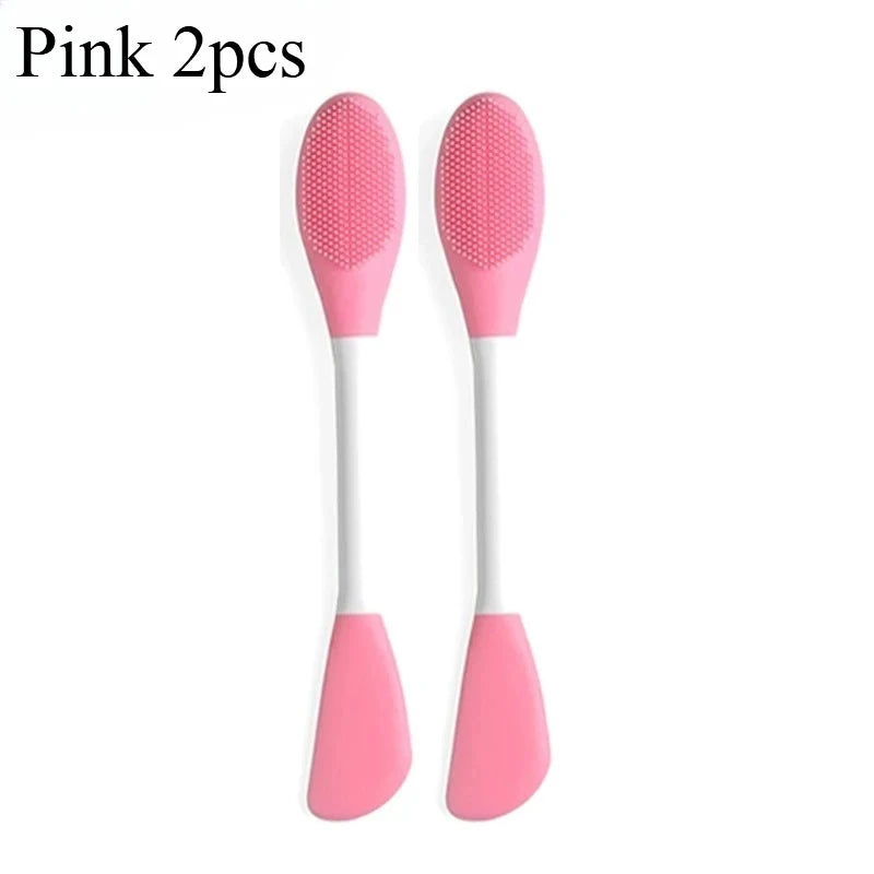 4/2pcs Silicone Facial Brush & Mask Applicator Set