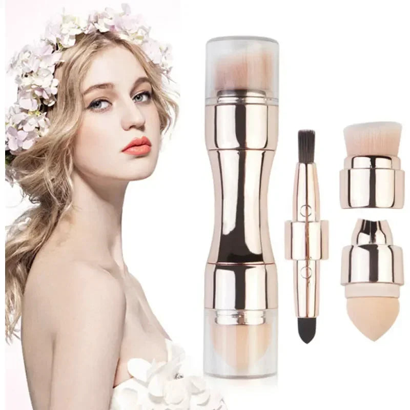 4-in-1 Multi-Functional Makeup Brush
