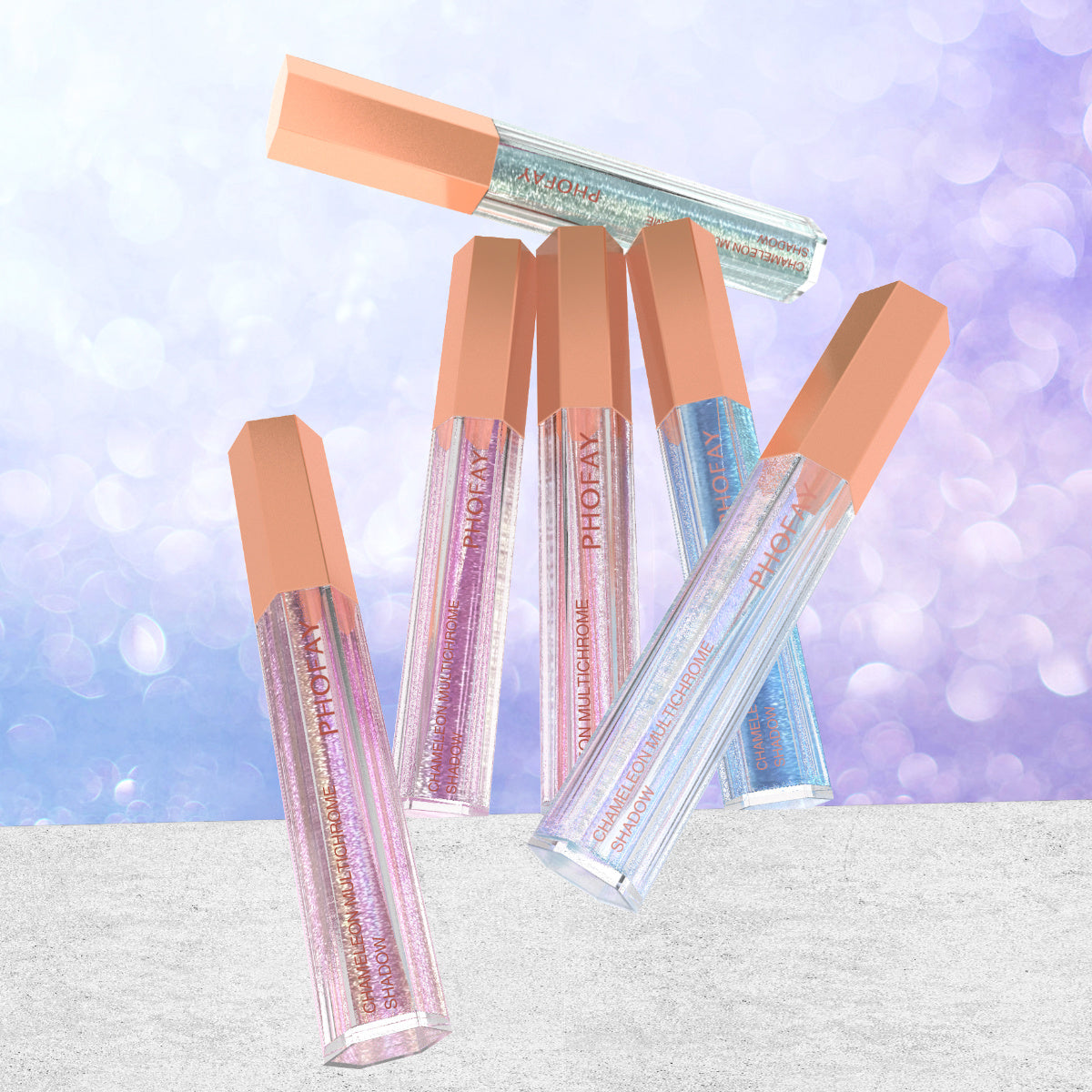 PHOFAY Chameleon Multichrome Eyeshadow Bundle – 8 Colors Set