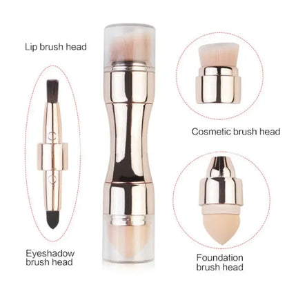4-in-1 Multi-Functional Makeup Brush