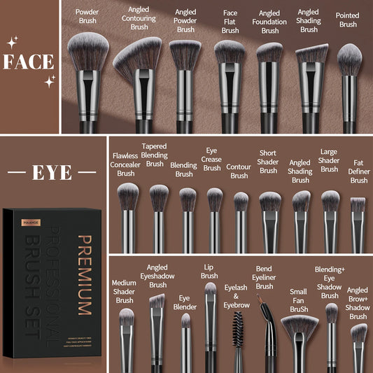 MAANGE Professional 25-Piece Makeup Brush Gift Set