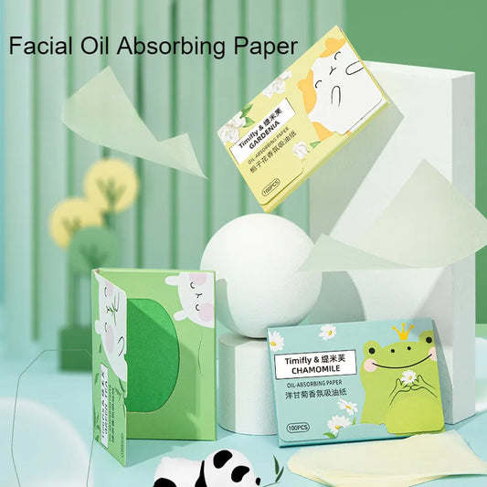100 Pieces Fragrance Facial Oil-absorbing Paper