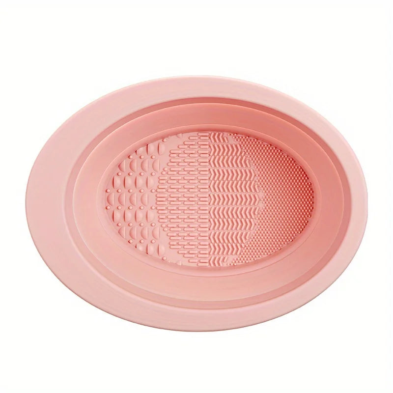 Silicone Folding Makeup Brush Scrub Bowl