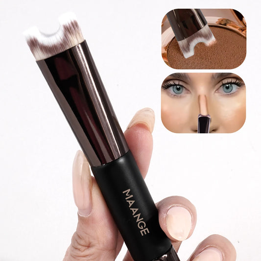 MAANGE Nose Contour U-Shaped Double-Ended Makeup Brush