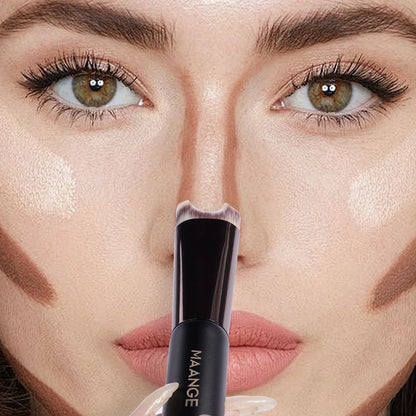 MAANGE Nose Contour U-Shaped Double-Ended Makeup Brush