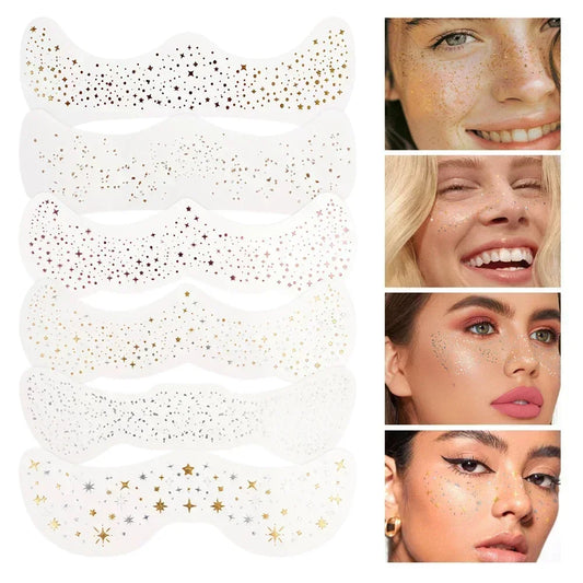 6PCS Metallic Freckles Makeup Patches