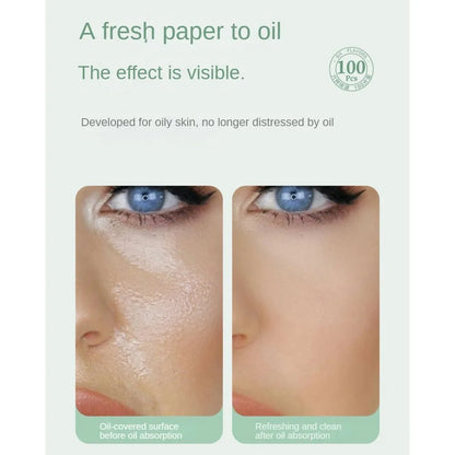 100 Pieces Fragrance Facial Oil-absorbing Paper