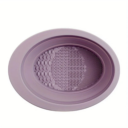 Silicone Folding Makeup Brush Scrub Bowl