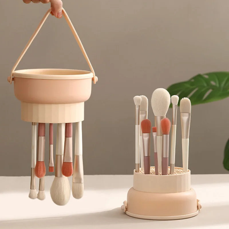 Multifunctional Silicone Makeup Brush Cleaner & Drying Holder