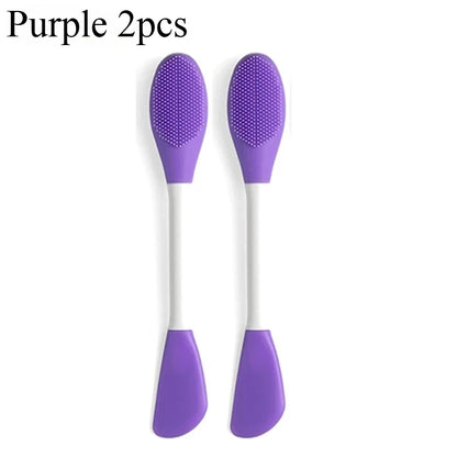 4/2pcs Silicone Facial Brush & Mask Applicator Set