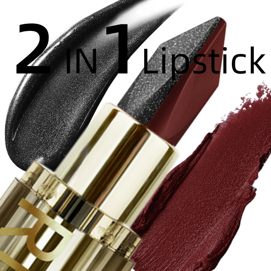 Glitter Waterproof Two-Tone Lipstick