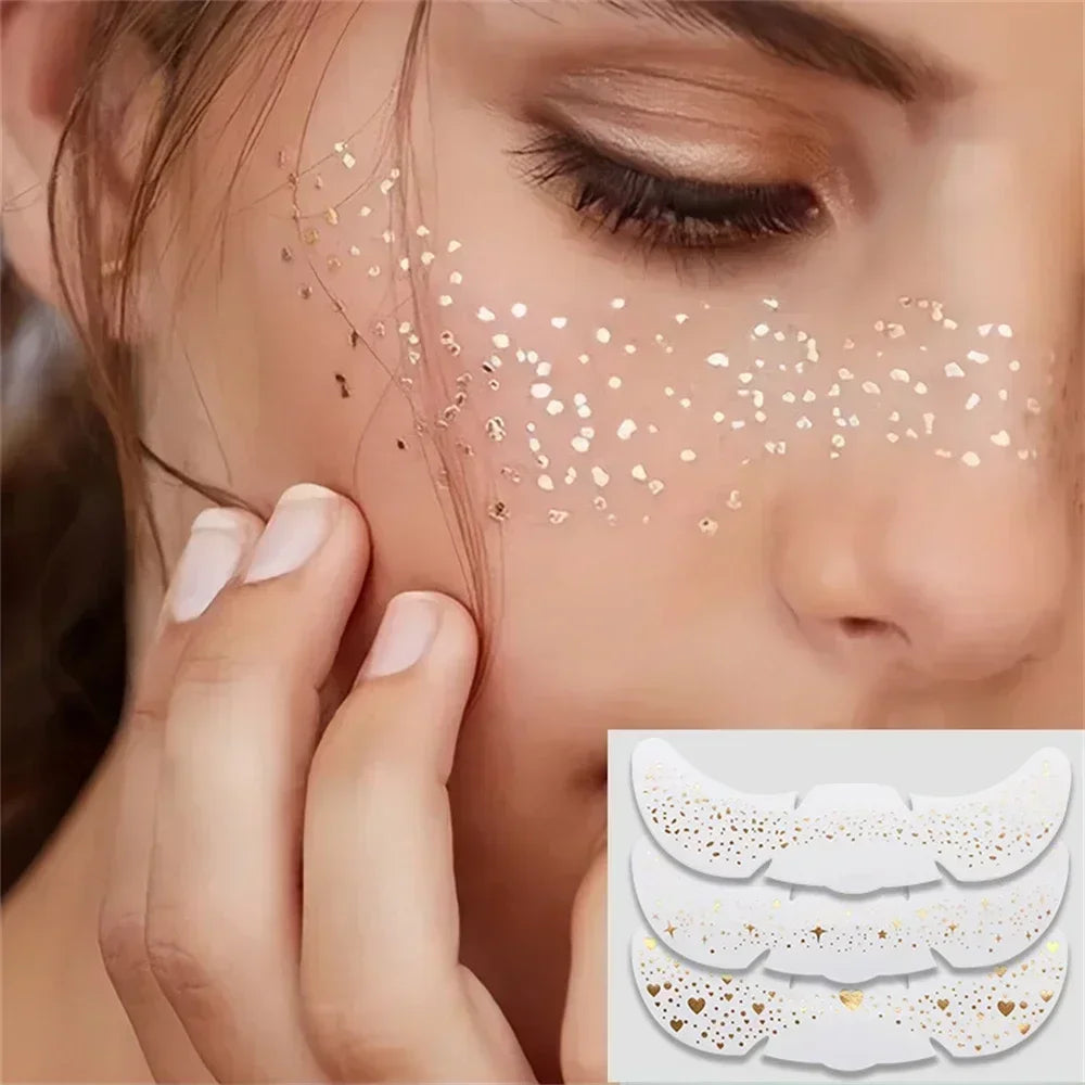 6PCS Metallic Freckles Makeup Patches