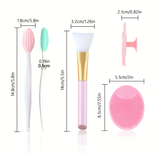 3-Pack Soft Silicone Brush