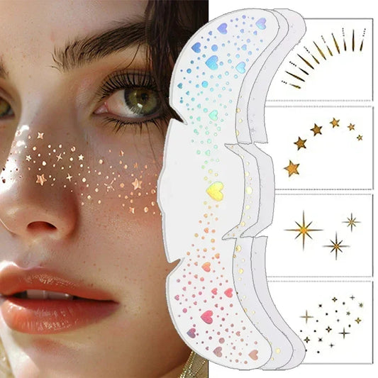 6PCS Metallic Freckles Makeup Patches