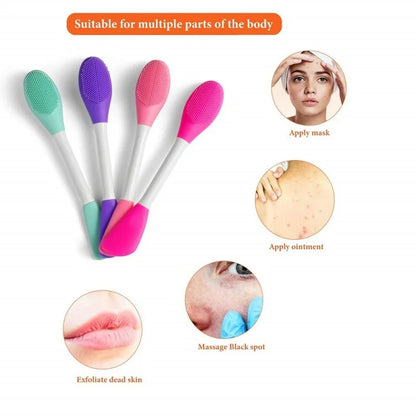 4/2pcs Silicone Facial Brush & Mask Applicator Set