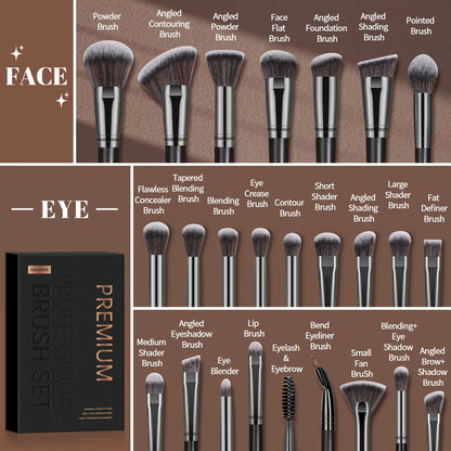 MAANGE Professional 25-Piece Makeup Brush Gift Set