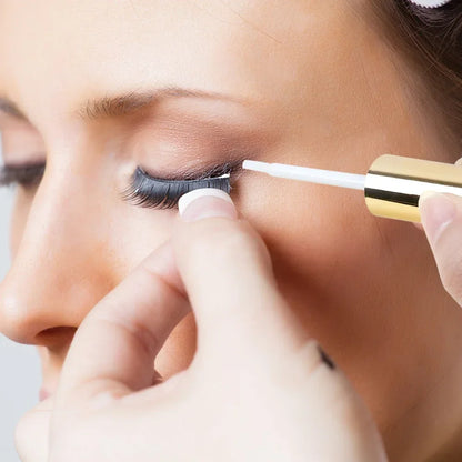 Professional Eyelash Glue - Dark Black, Waterproof & Long-Lasting