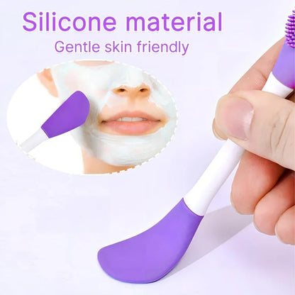 4/2pcs Silicone Facial Brush & Mask Applicator Set
