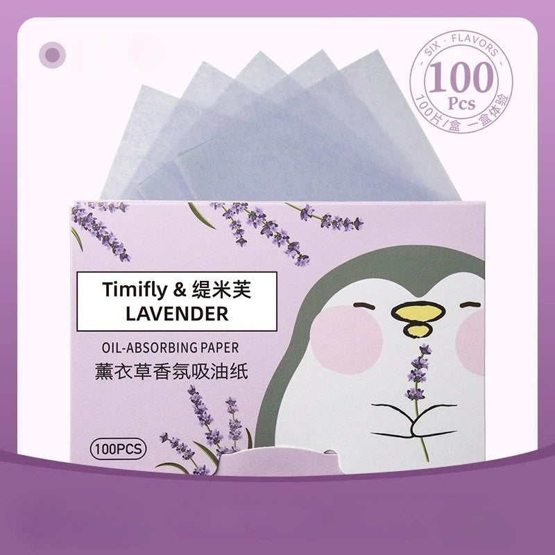 100 Pieces Fragrance Facial Oil-absorbing Paper