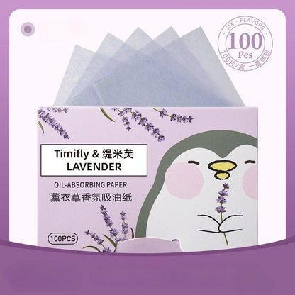 100 Pieces Fragrance Facial Oil-absorbing Paper
