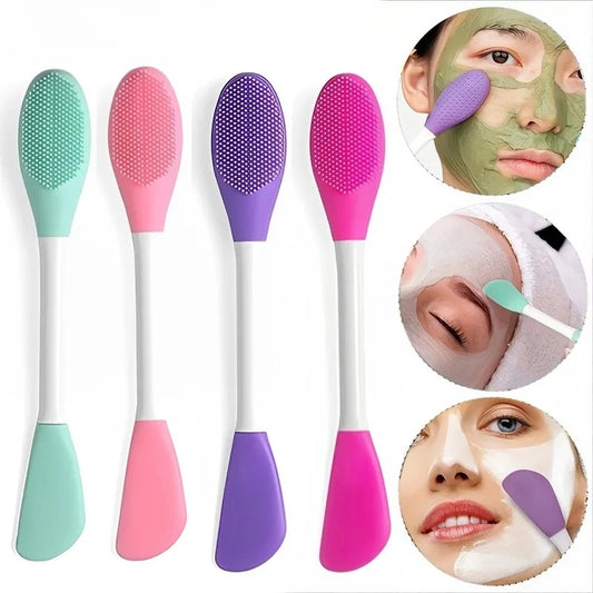 4/2pcs Silicone Facial Brush & Mask Applicator Set