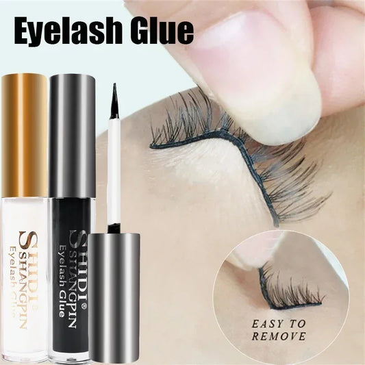 Professional Eyelash Glue - Dark Black, Waterproof & Long-Lasting